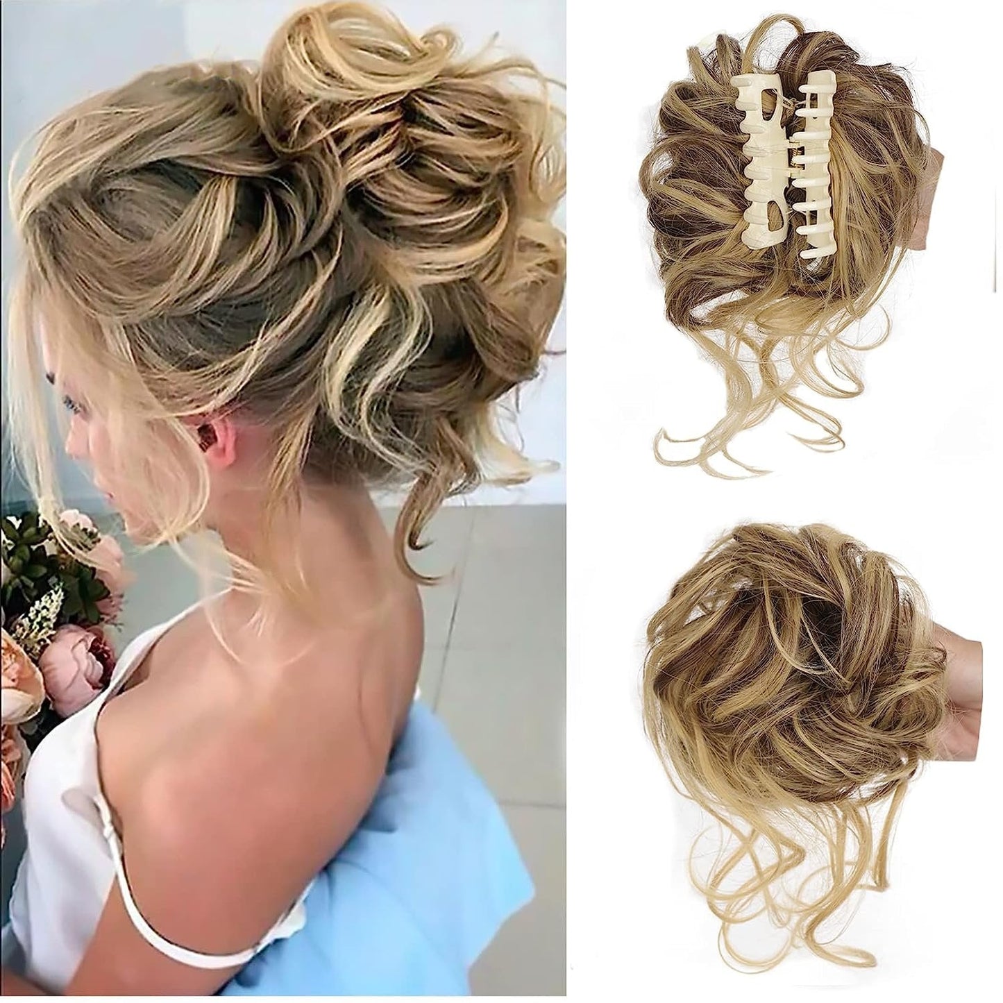 🔥Buy 1 Get 1 Free🔥Curly Bun Hair Claw Clips