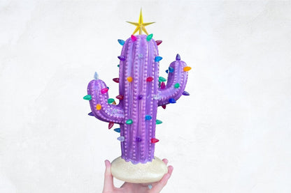 🌵Vintage Christmas Luminous Cactus✨