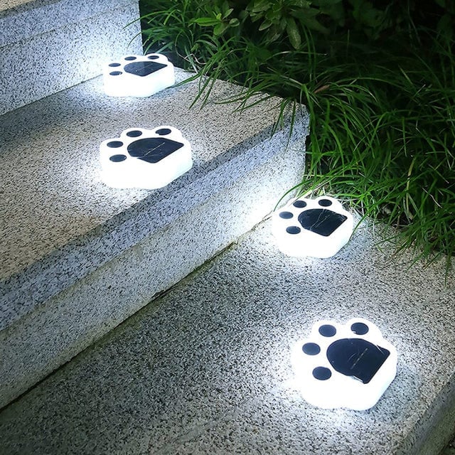 LED Solar Paw Lights