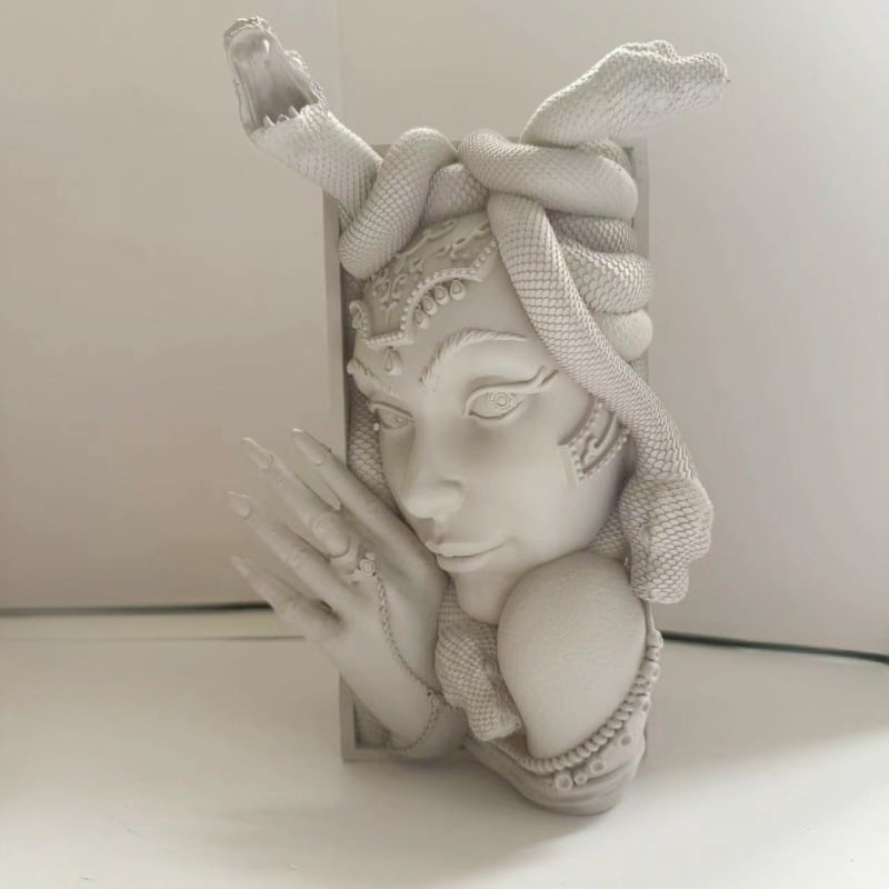 (🔥Hot Sale Now 49% Off) - Medusa Book Nook 3D Printed Choose Color Fantasy Book Shelf