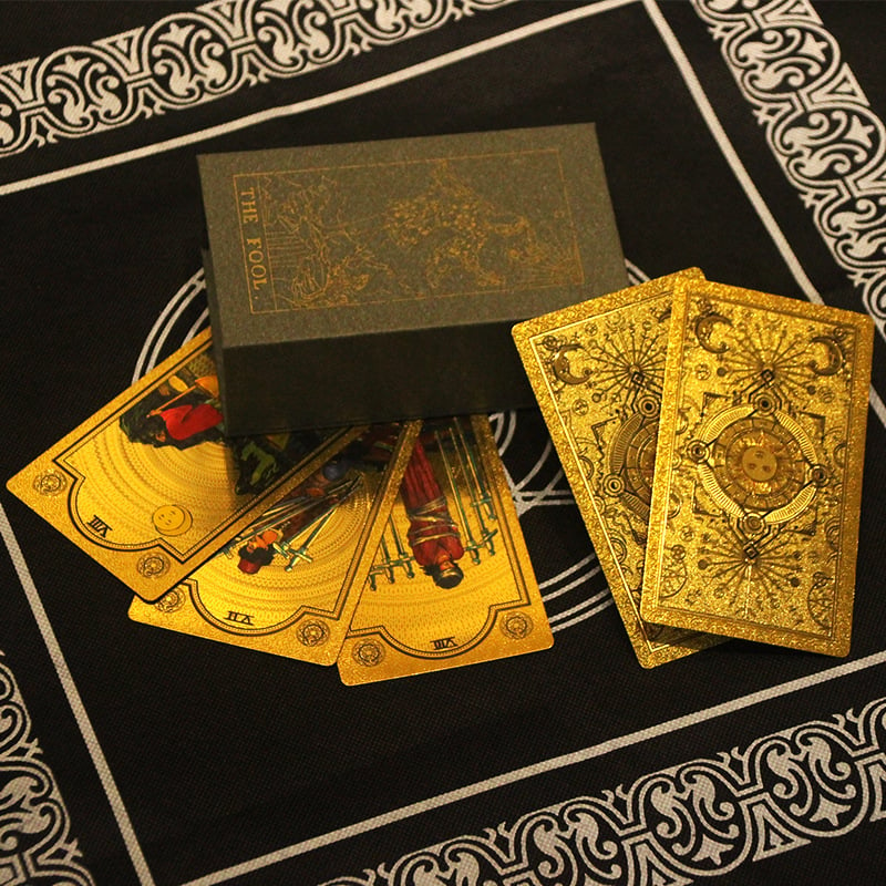 Explore the Mystical World of Tarot Gold Foil Tarot (Buy 2 Free Shipping)