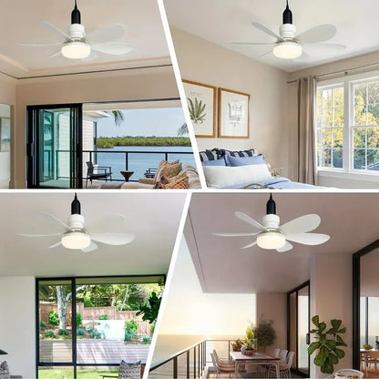 2024 New 2-IN-1 PORTABLE CEILING FAN & LIGHT with Remote Control