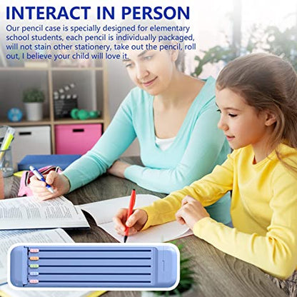 Multifunctional Pencil Case for Kids with 5pcs Pencils2B, Eraser and Ruler