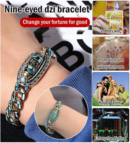 (🎁LAST DAY SALE - 60%OFF) Turquoise Six-character Mantra Nine-Eyed Bead Bracelet