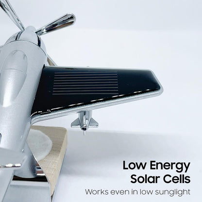 Solar Car Ornament Small Airplane Aromatherapy Rotary Car Supplies Car Accessories