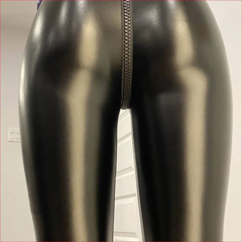 49% OFF Matte Leather Trousers