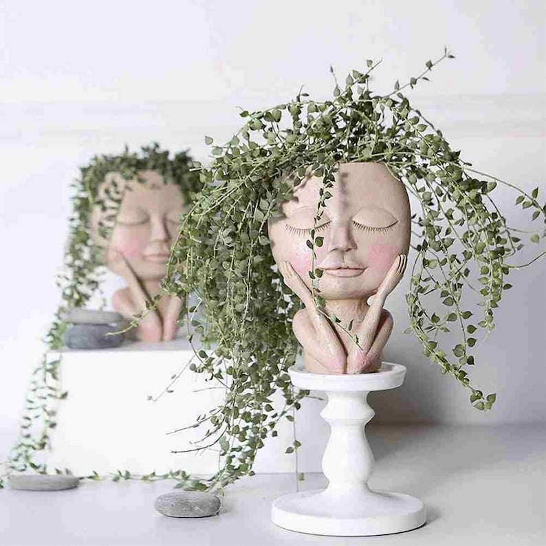 💝2024 HOT SALE 48% OFF-Girl Face Head Planter