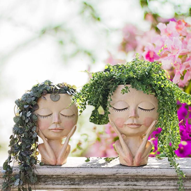 💝2024 HOT SALE 48% OFF-Girl Face Head Planter