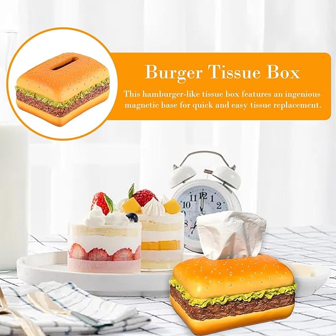 🔥Last Day Promotion - 49%OFF🔥Funny Hamburger Tissue Box