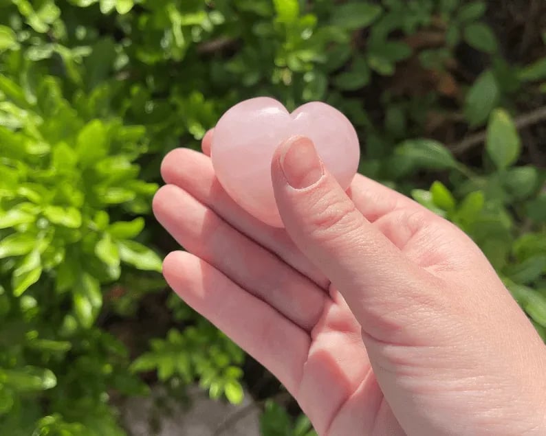 ✨This Week's Special Price $12.99💥LARGE Rose Quartz Heart Crystal