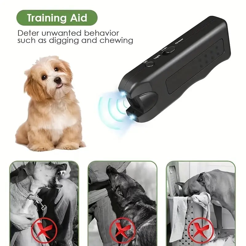 🔥Last Day Sale🔥-Handheld Bark Control Luminous Ultrasonic Dog Repeller