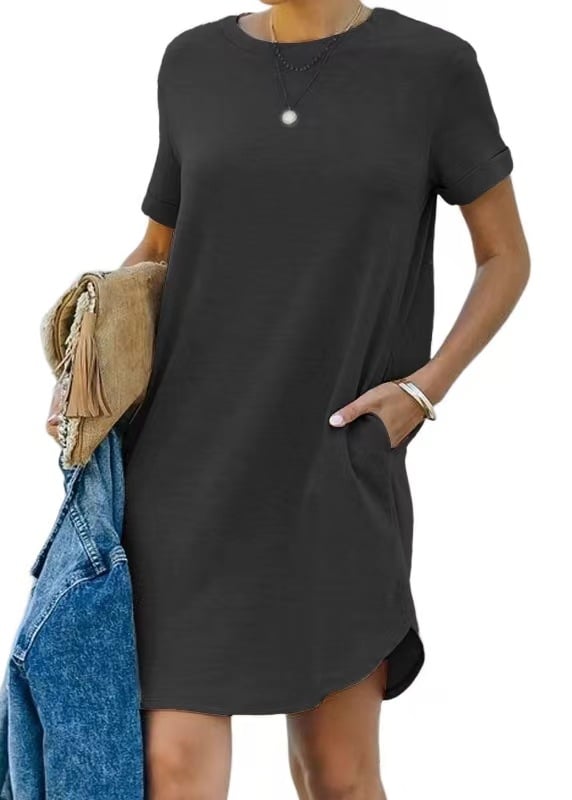 Short Sleeve T-shirt Dress(Buy 2 Free Shipping)