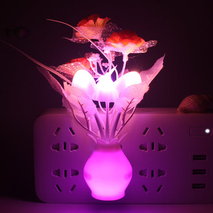 LED Flowers and Mushrooms Colorful Night Lights - Make Your Room Cozy