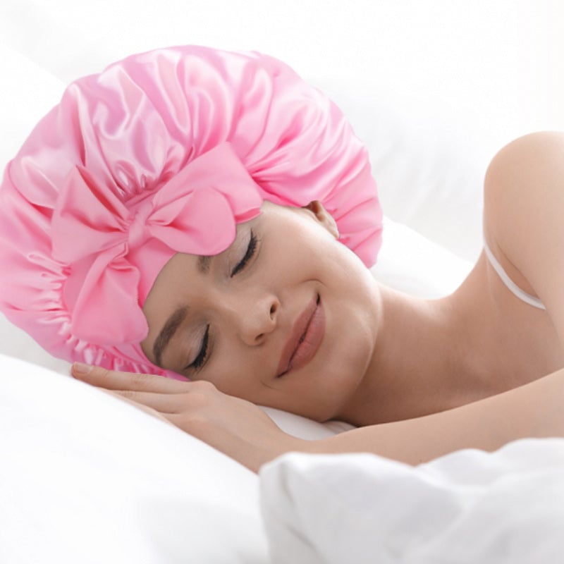 Silk Night Sleeping Cap Bonnet