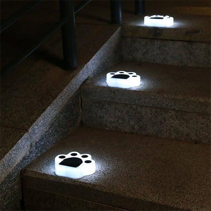 LED Solar Paw Lights