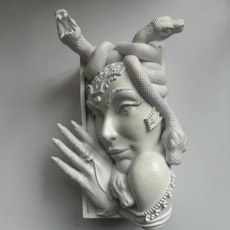 (🔥Hot Sale Now 49% Off) - Medusa Book Nook 3D Printed Choose Color Fantasy Book Shelf