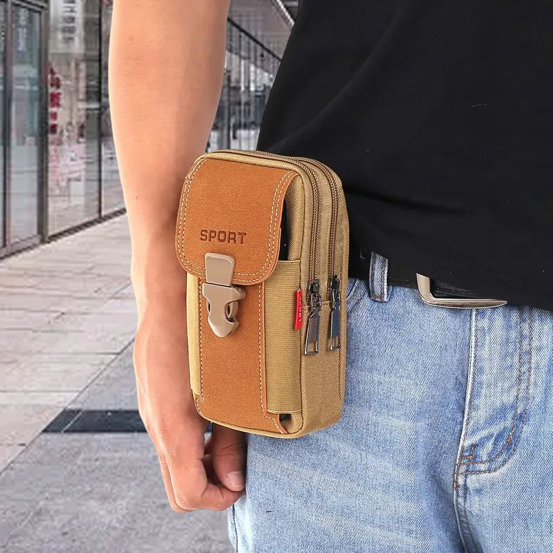 2024 New Design Men's Mobile Phone Sports Bag