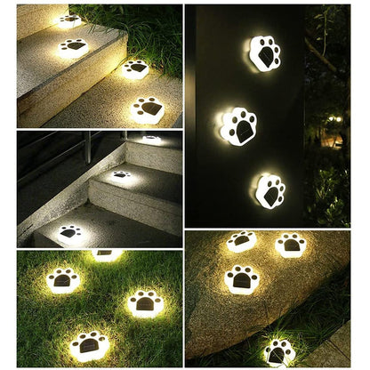 LED Solar Paw Lights