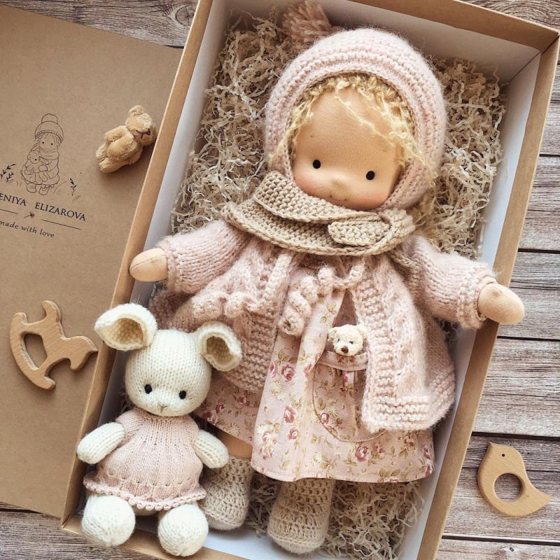 🎁🎁The Best Gift for Kids-Handmade Waldorf Doll👧(Buy2 Free Shipping)