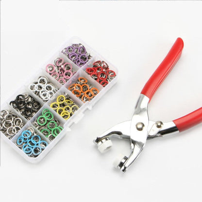 Metal Snap Buttons with Fastener Pliers Press Tool Kit