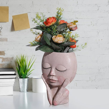 💝2024 HOT SALE 48% OFF-Girl Face Head Planter