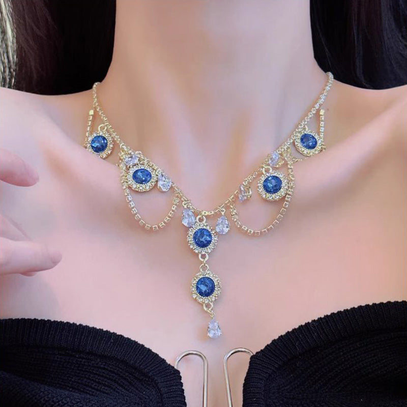 🔥2024 Hot Sale 🔥French Blue Necklace--(Heart of the Ocean)