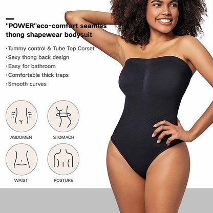 Bodysuit Shapewear with Removable Strap