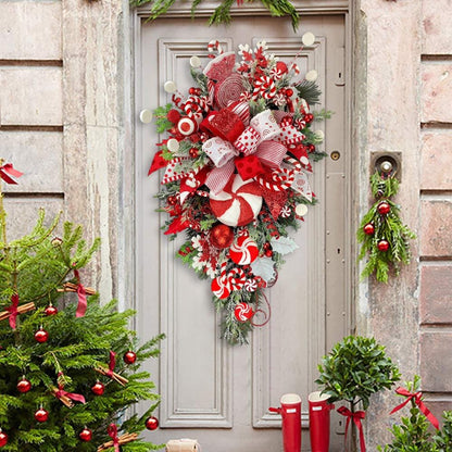 🔥Early Christmas Sale🍭Candy Cane Christmas Wreath🍭