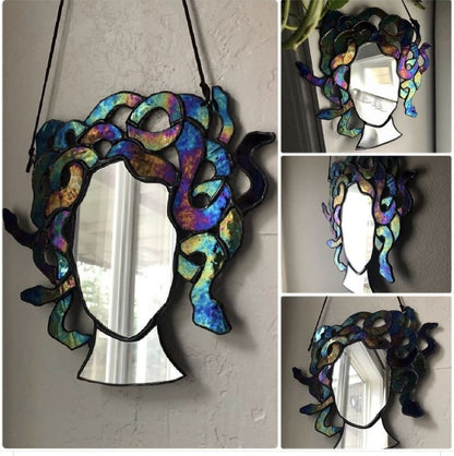 2024 New Design Medusa Stained Glass Suncatcher Mirror