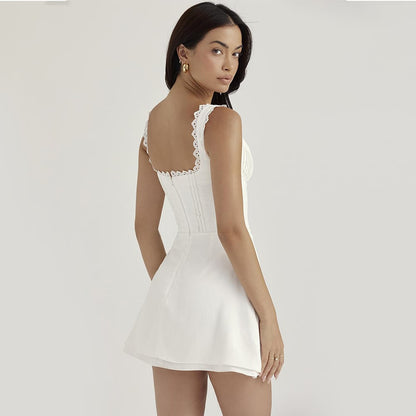 (Hot style in summer)Pin Tuck Mini Dress