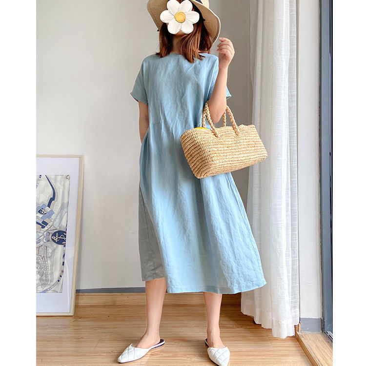 🔥HOT SALE🔥 Japanese Style Linen Cotton Dress(50%OFF)