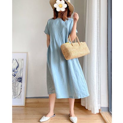 🔥HOT SALE🔥 Japanese Style Linen Cotton Dress(50%OFF)