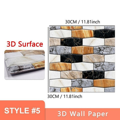 🌟Big Sale -3D Peel and Stick Wall Tiles(30cmx30cm)