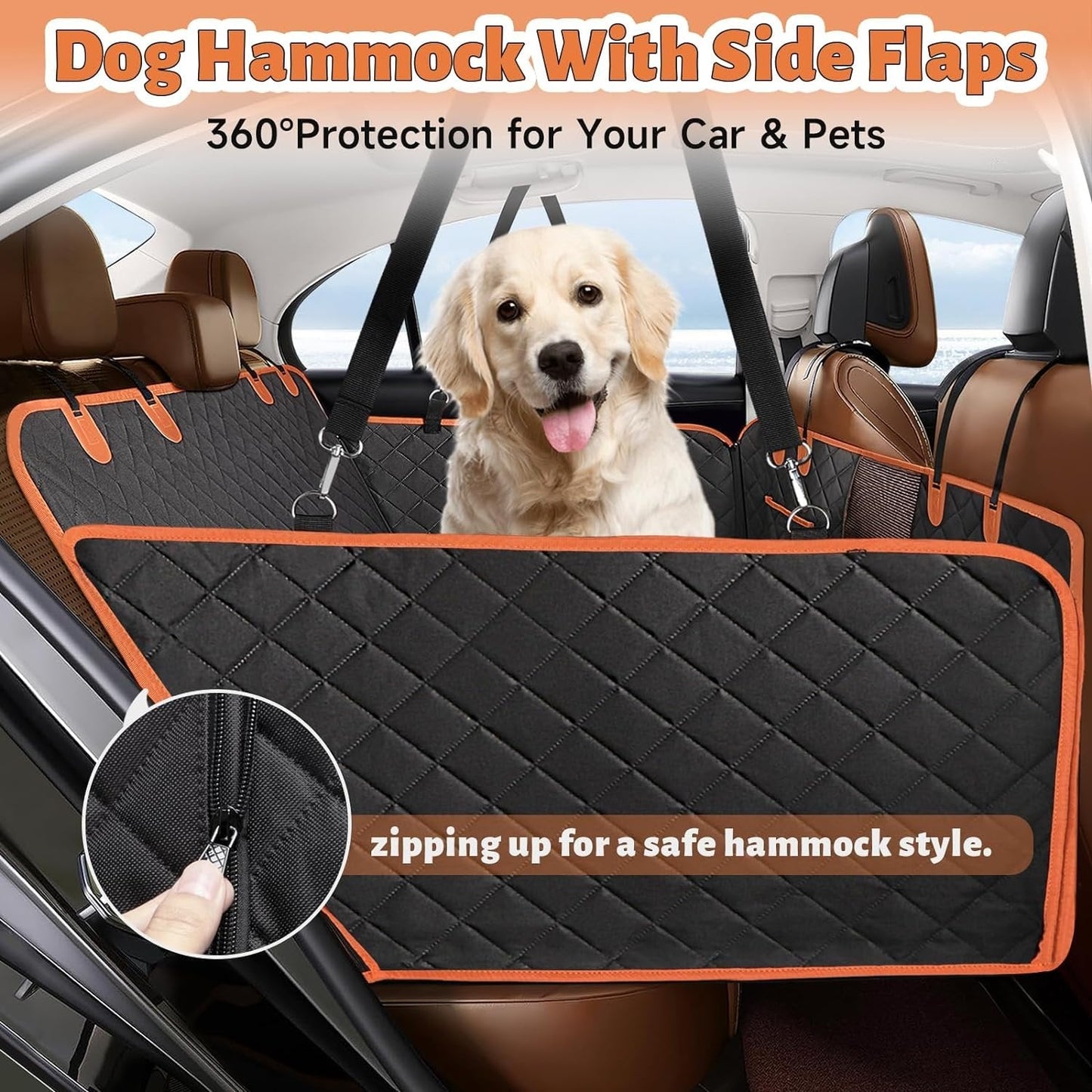 Hard Bottom Dog Car Seat Cover-FREE SHIPPING