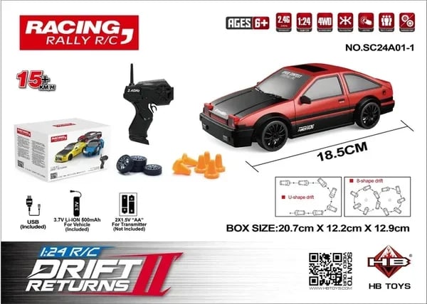 Tabletop Drift RC Car（Extreme speed and tough shell）