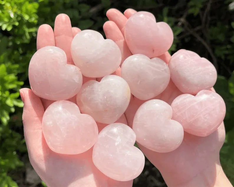 ✨This Week's Special Price $12.99💥LARGE Rose Quartz Heart Crystal