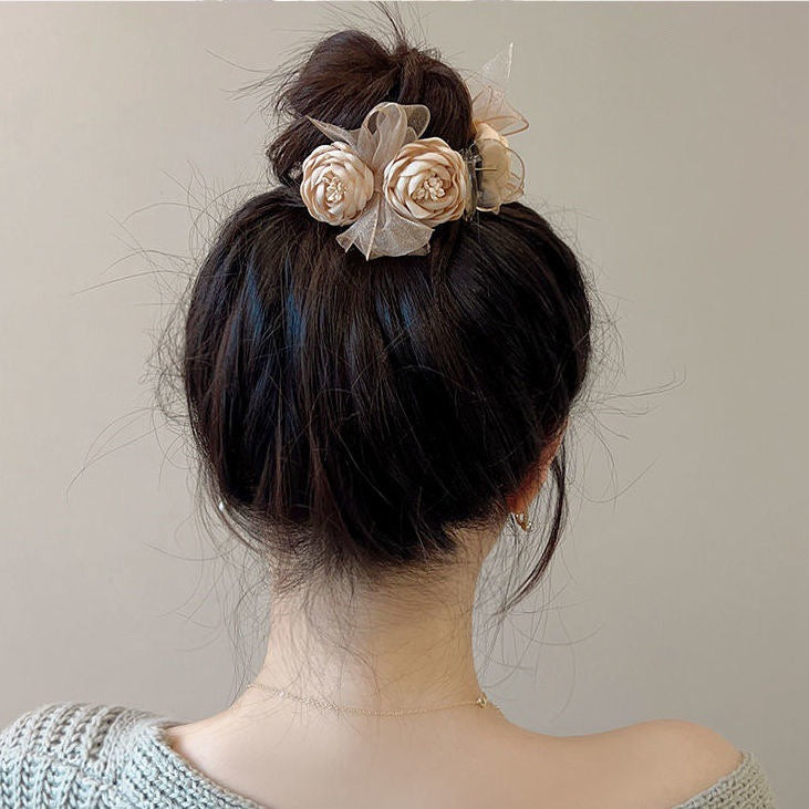 2024-new-high-end-hair-accessories-flower-ball-hair-clip-for-women