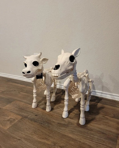 🔥 Cow & Horse Skeleton Halloween Decorative Prop