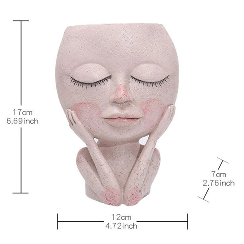 💝2024 HOT SALE 48% OFF-Girl Face Head Planter