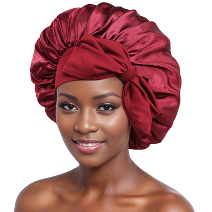 Silk Night Sleeping Cap Bonnet