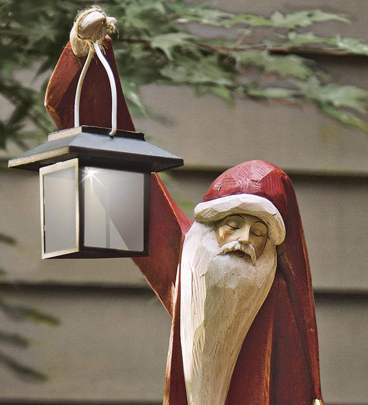 Santa And Snowman Sculpture