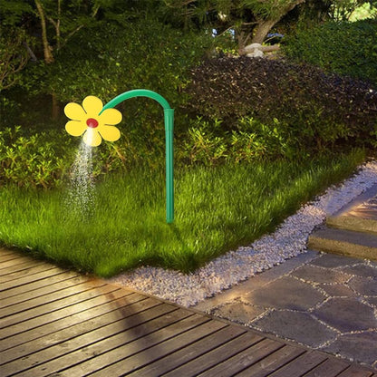 🔥Summer Hot Sale🌻Funny Dancing Sunflower Whirling Garden Sprinkler With Adapter