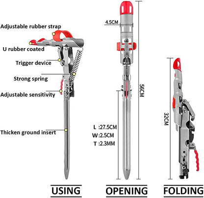 (🔥Last Day Promotion-SAVE 65% OFF)Automatic Fishing Rod Holder-BUY 2 GET FREE SHIPPING