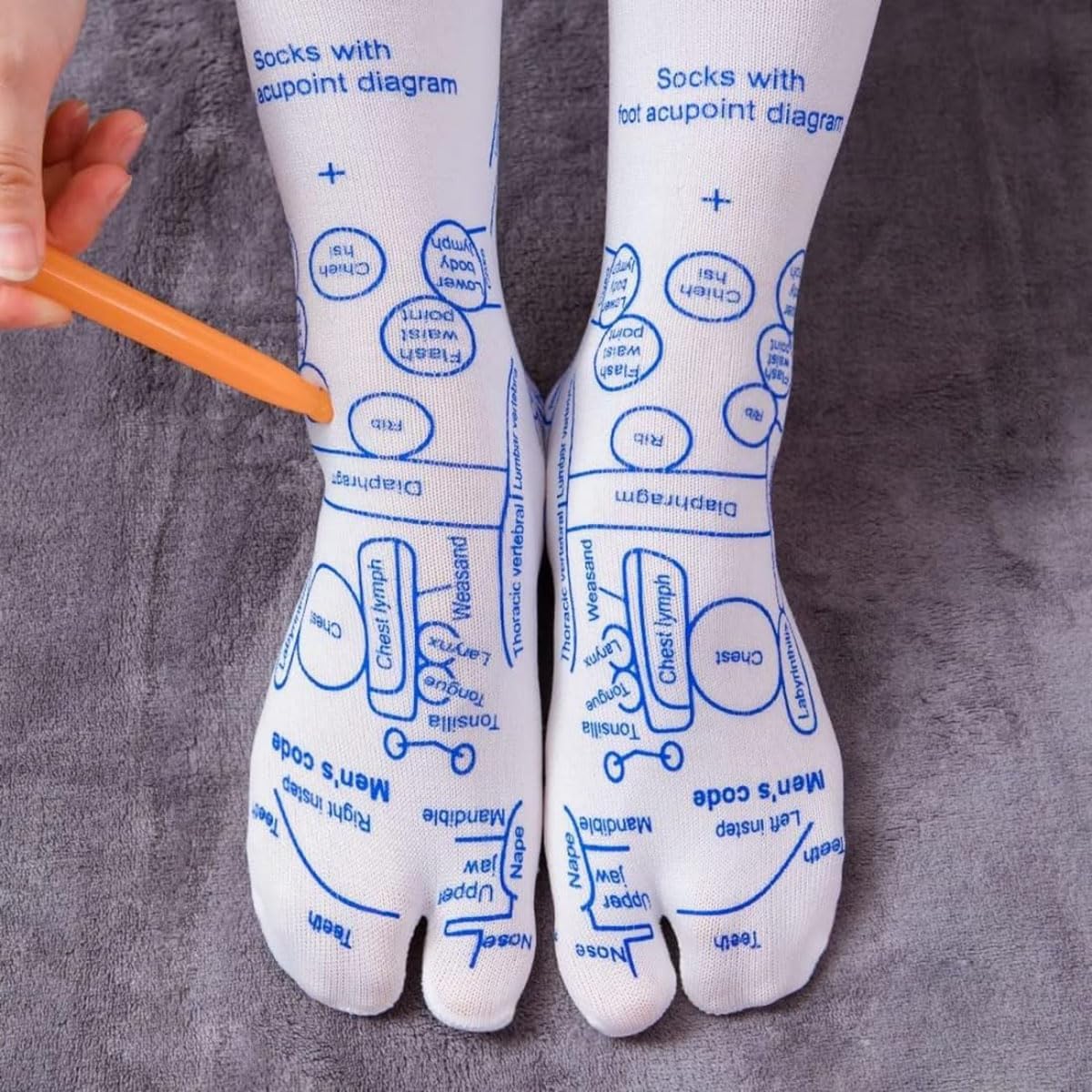 Reflexology Socks with Trigger Point Massage Tool