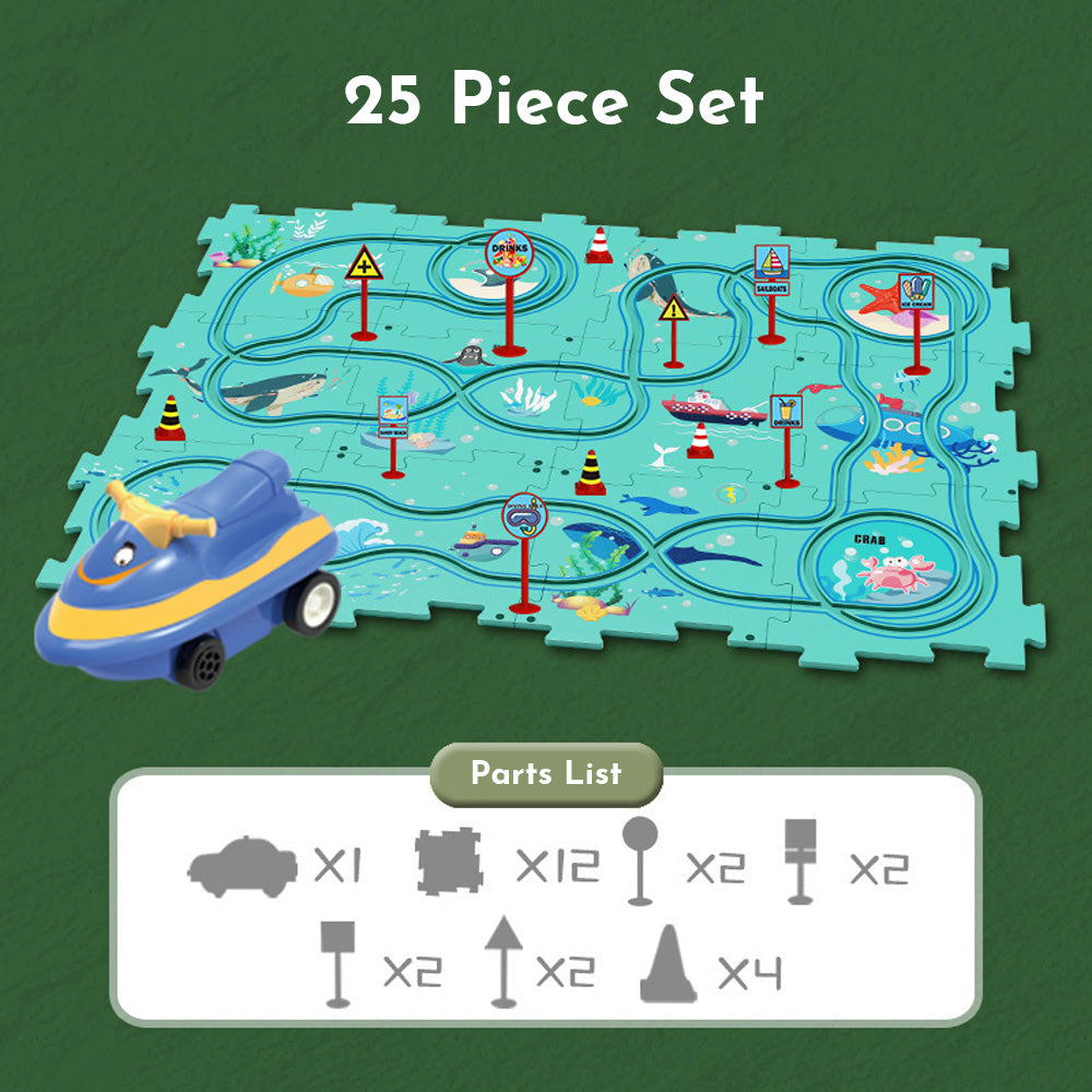 New children's car track puzzle set🧩