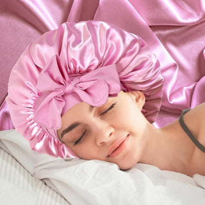 Silk Night Sleeping Cap Bonnet