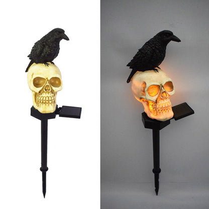 🔥 49% Off-Solar Skull Crow Waterproof Landscape Light