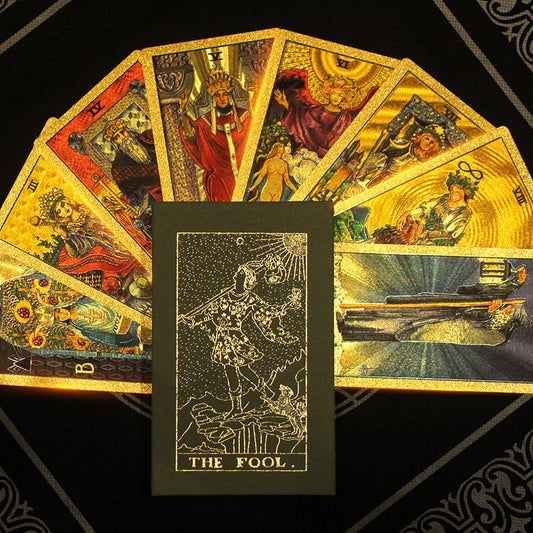 Explore the Mystical World of Tarot Gold Foil Tarot (Buy 2 Free Shipping)