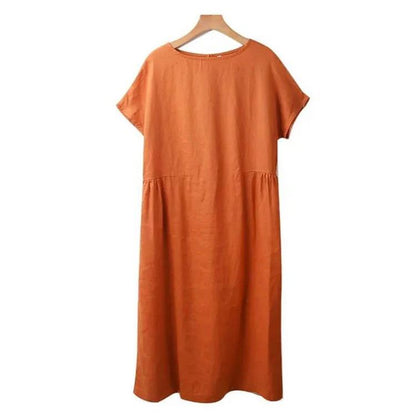 🔥HOT SALE🔥 Japanese Style Linen Cotton Dress(50%OFF)