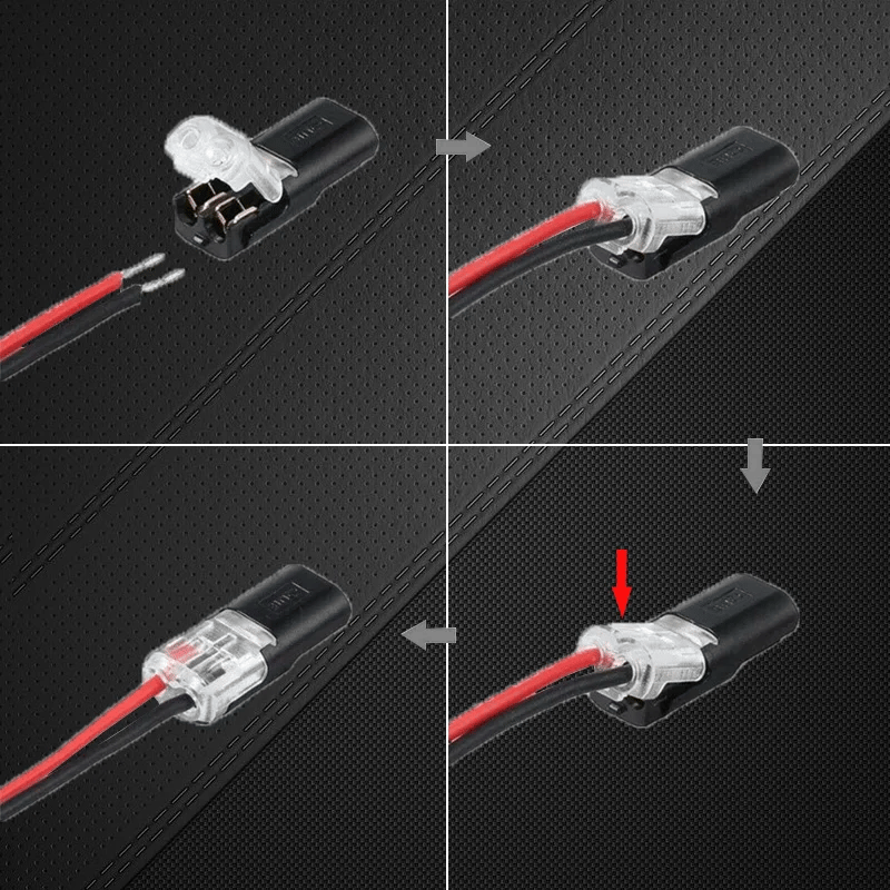 Double-wire Plug-in Connector With Locking Buckle(The more you buy, the more discounts you get)